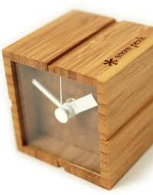 Bamboo Desk Clock